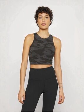 Athleta Conscious Crop Printed Sports Bra